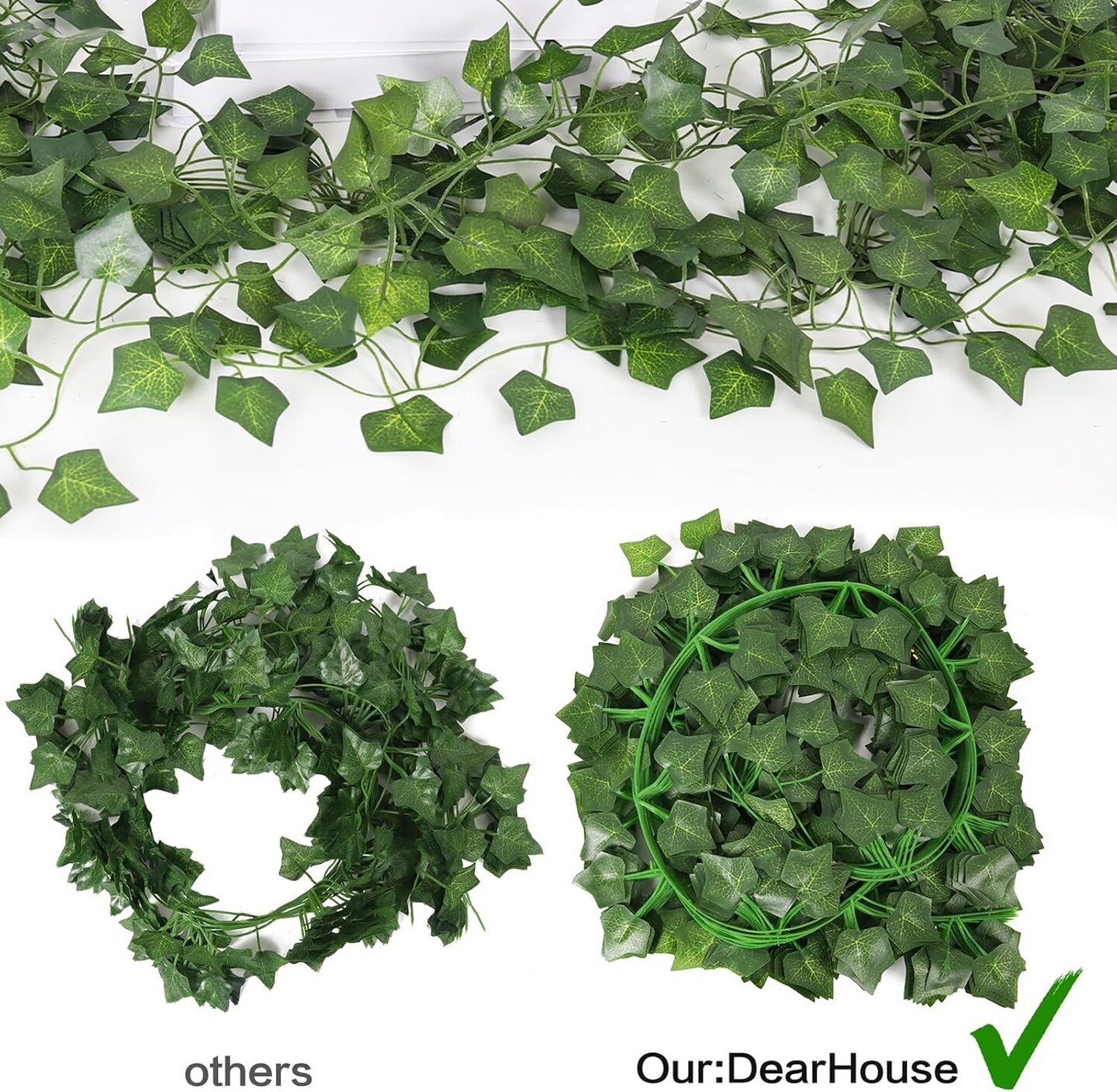 Fake Vines for Room Decor 86 FT Artificial Ivy Garland(12 Pack)