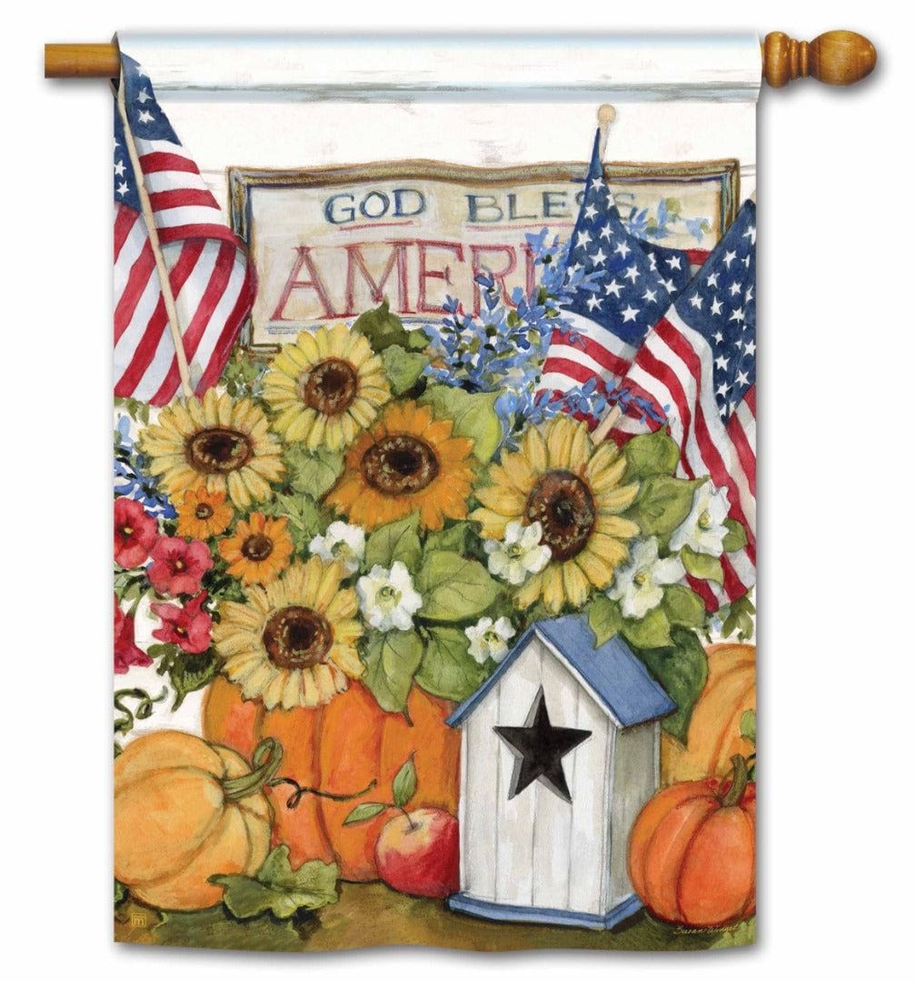 Fall Flags Decorative House Banner Patriotic
