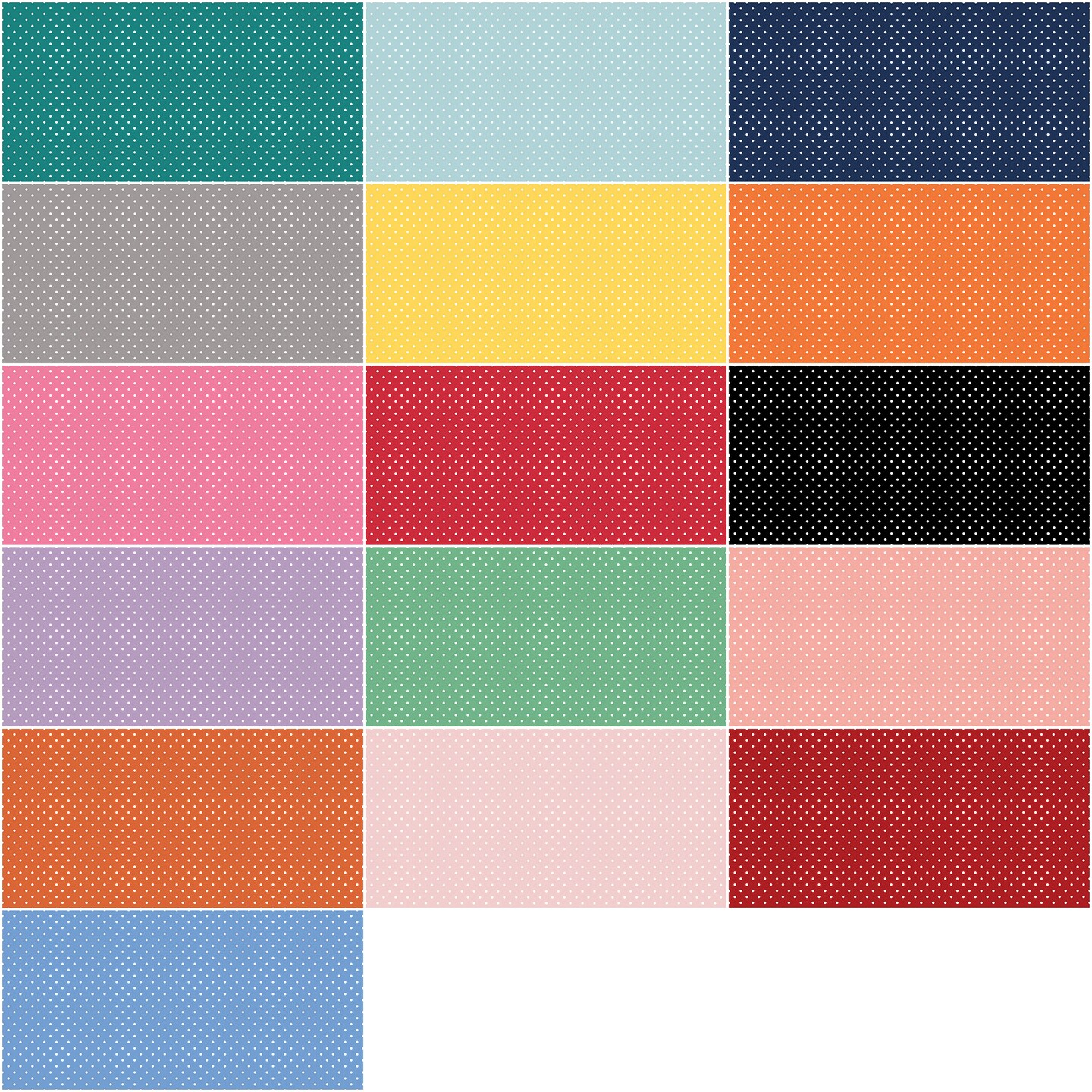 Swiss Dot Fat Quarter Bundle by Riley Blake Designs for Riley Blake (FQ-670-33)