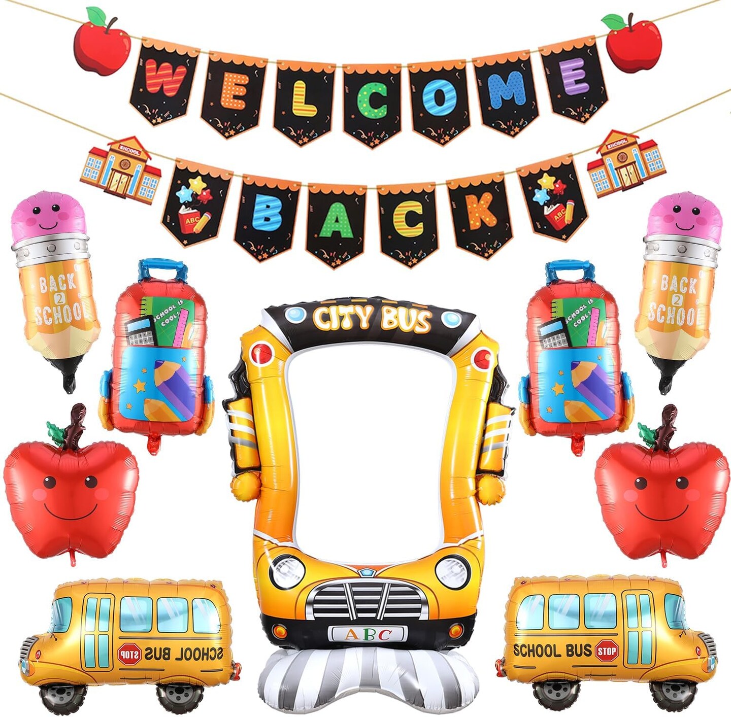 Back To School Mylar Balloons Set