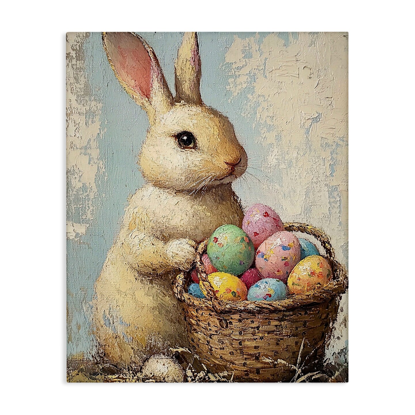 Stupell Industries Easter Bunny Basket Canvas By Franklyn Gregory