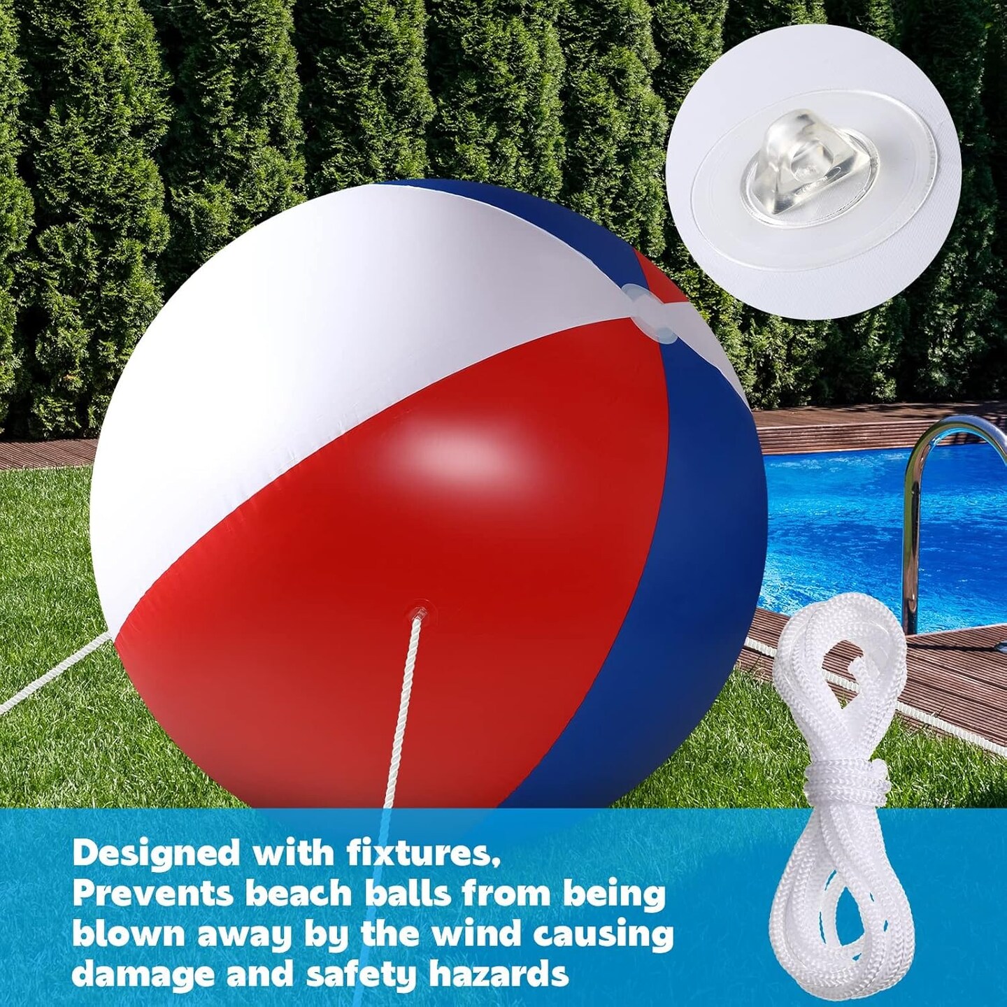 60 Inch Giant Patriotic Beach Ball