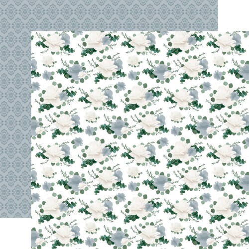 Echo Park Wedding Bells Forever Floral 12x12 Double-Sided Cardstock Paper