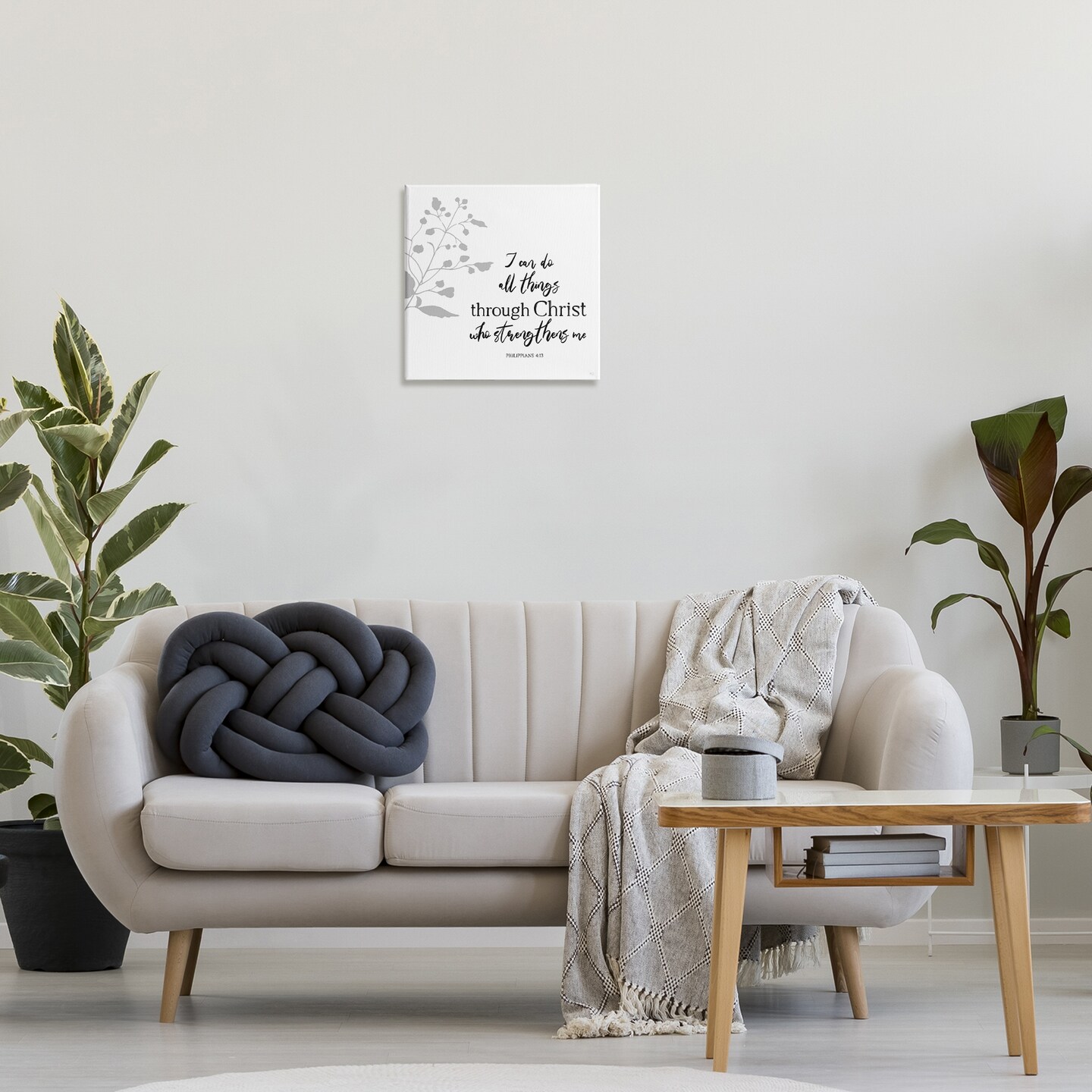 Stupell Industries All Things Through Christ Canvas By Val Rhodes