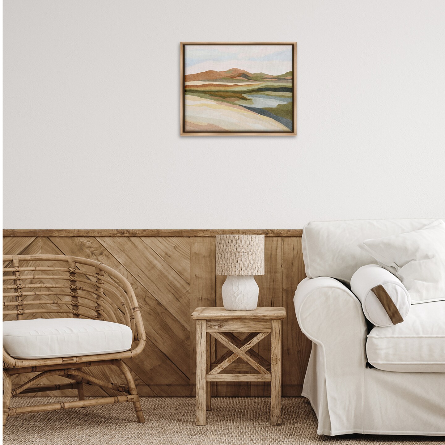 Stupell Industries Southwestern Land Scenery Floating Frame By Nikita Jariwala