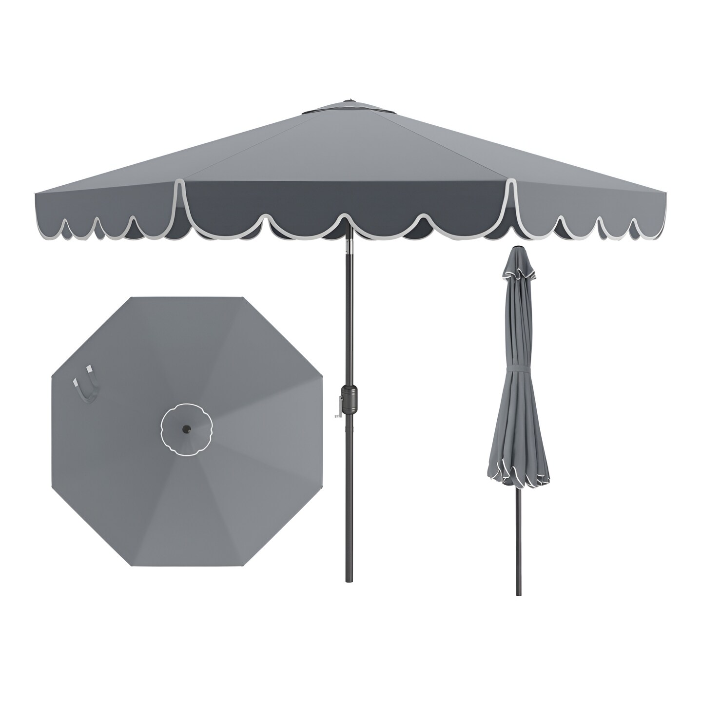 9-10 foot dia patio umbrella Amazon.com : Clihome 9ft Patio Umbrella with Fringe with Base Beach Umbrella  Fringe Umbrella Boho Umbrella with Tilt Function Outdoor Market Umbrella  Ideal for Garden, Lawn, Deck, Seaside : Patio, Lawn &