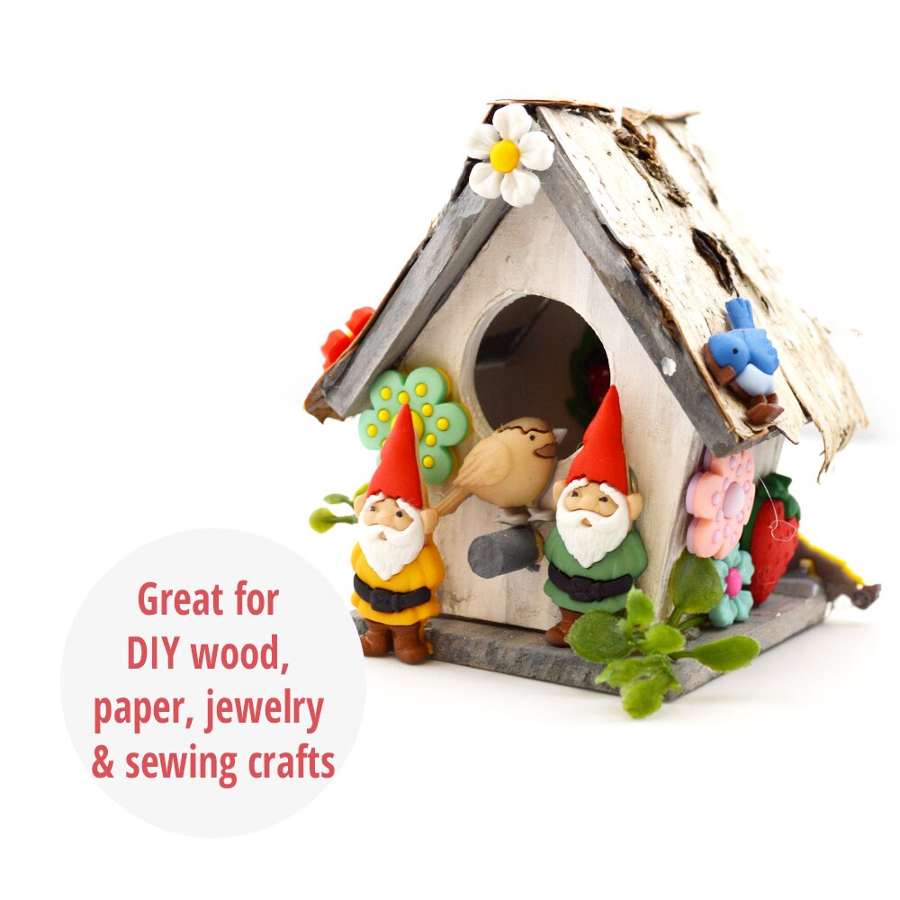 Enchanted Garden Craft Embellishments Fairy & Gnome Buttons 24pcs