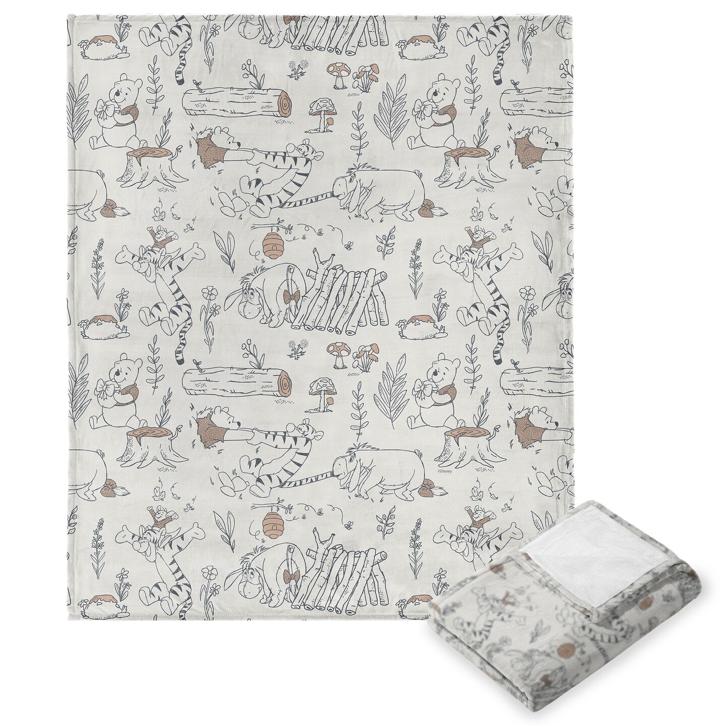 Disney Winnie the Pooh Silk Touch Throw Blanket