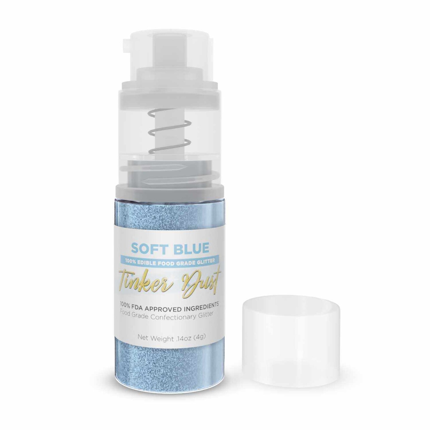 Soft Blue Edible Glitter Spray 4g Pump | Tinker Dust&#xAE;