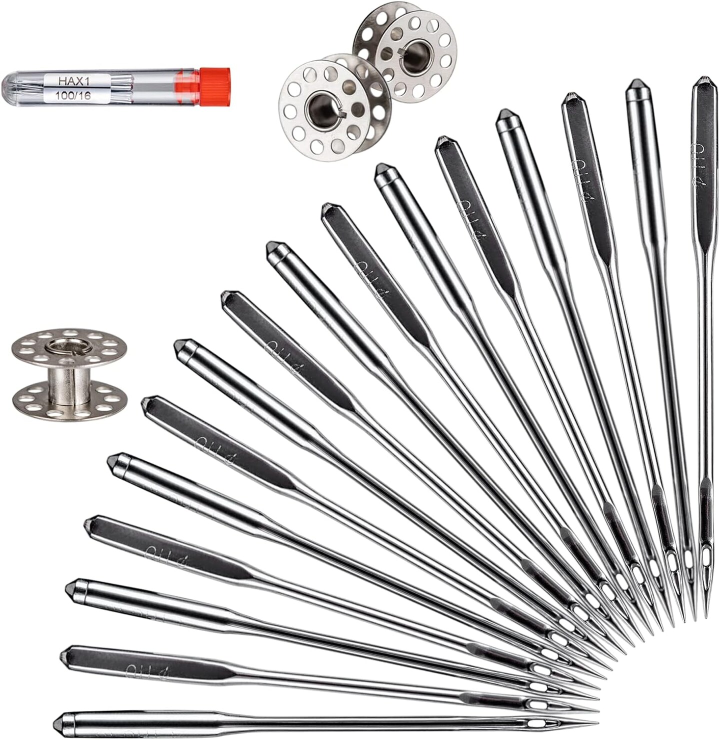 10PCS Universal Sewing Machine Needles – Size HAX1 100/16 for Singer, Brother & Janome