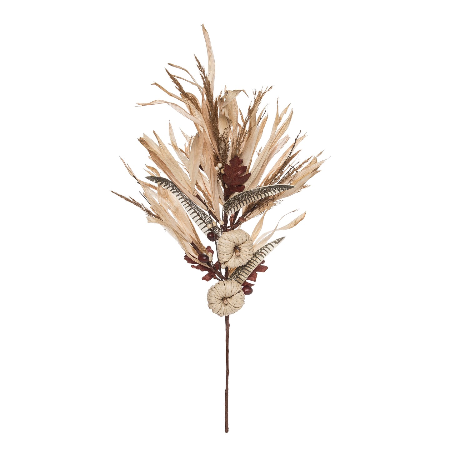 Transpac Natural Fiber 27.56 in. Brown Harvest Full Neutral Spray