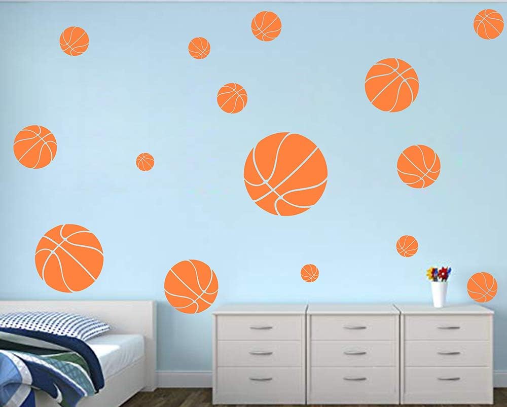 Basketball Decals Basketball Sports Wall Sticker Boys Room Wall Decor Boys Room Basketball Wall