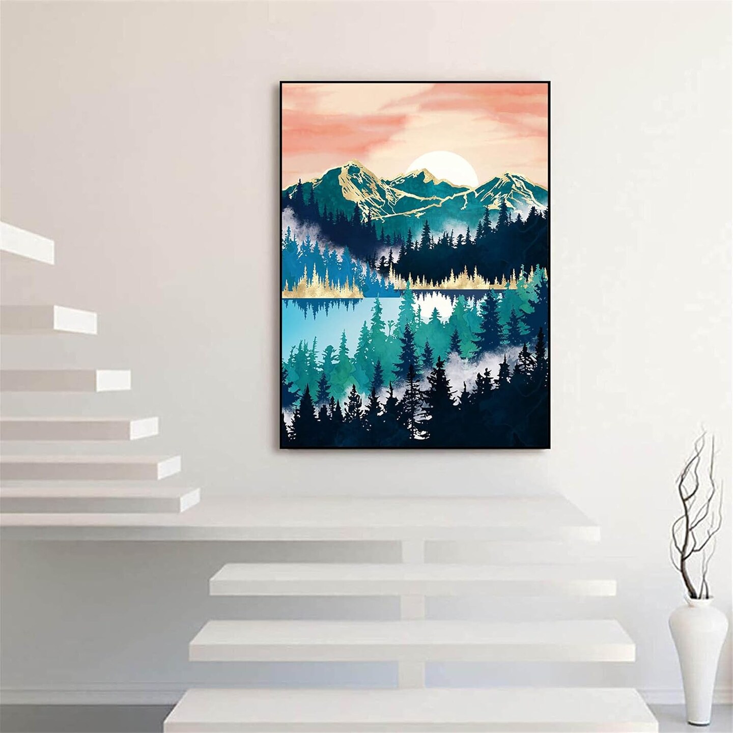 5D Sunrise Diamond Painting Kit,Diamond Art Kits for Adults,Diamond Dots,Paint with Diamonds Round for Gift,Wall Decor