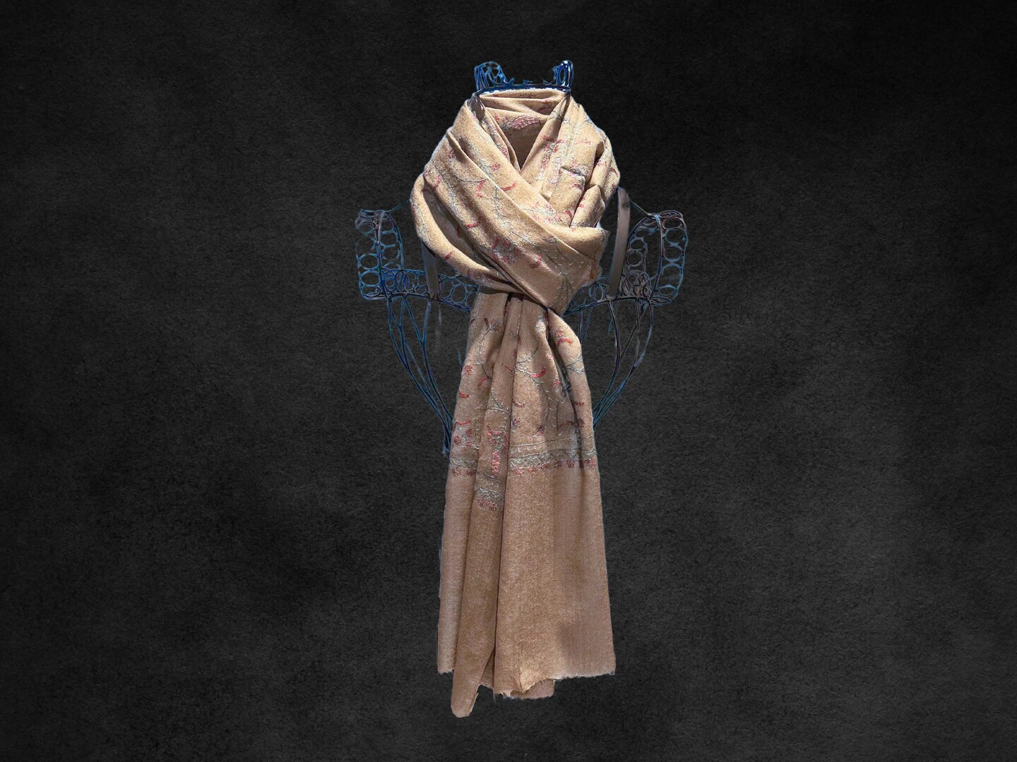 Authentic Kashmiri Pashmina Scarf, Certified Handwoven Bridal