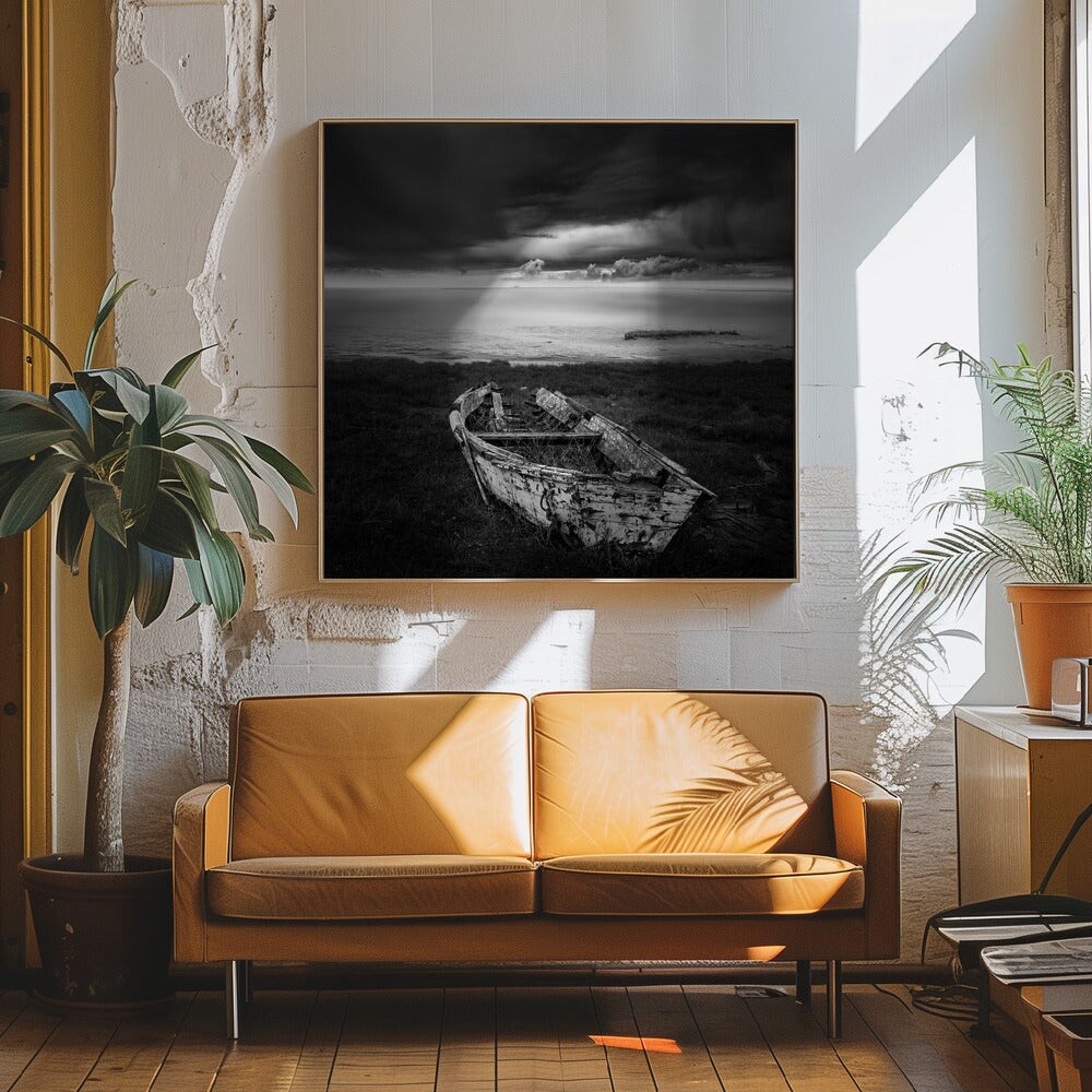 In a Broken Dream Square Canvas Art | Modern Home Wall Decor 24x24 Canvas - Corporate Office Art