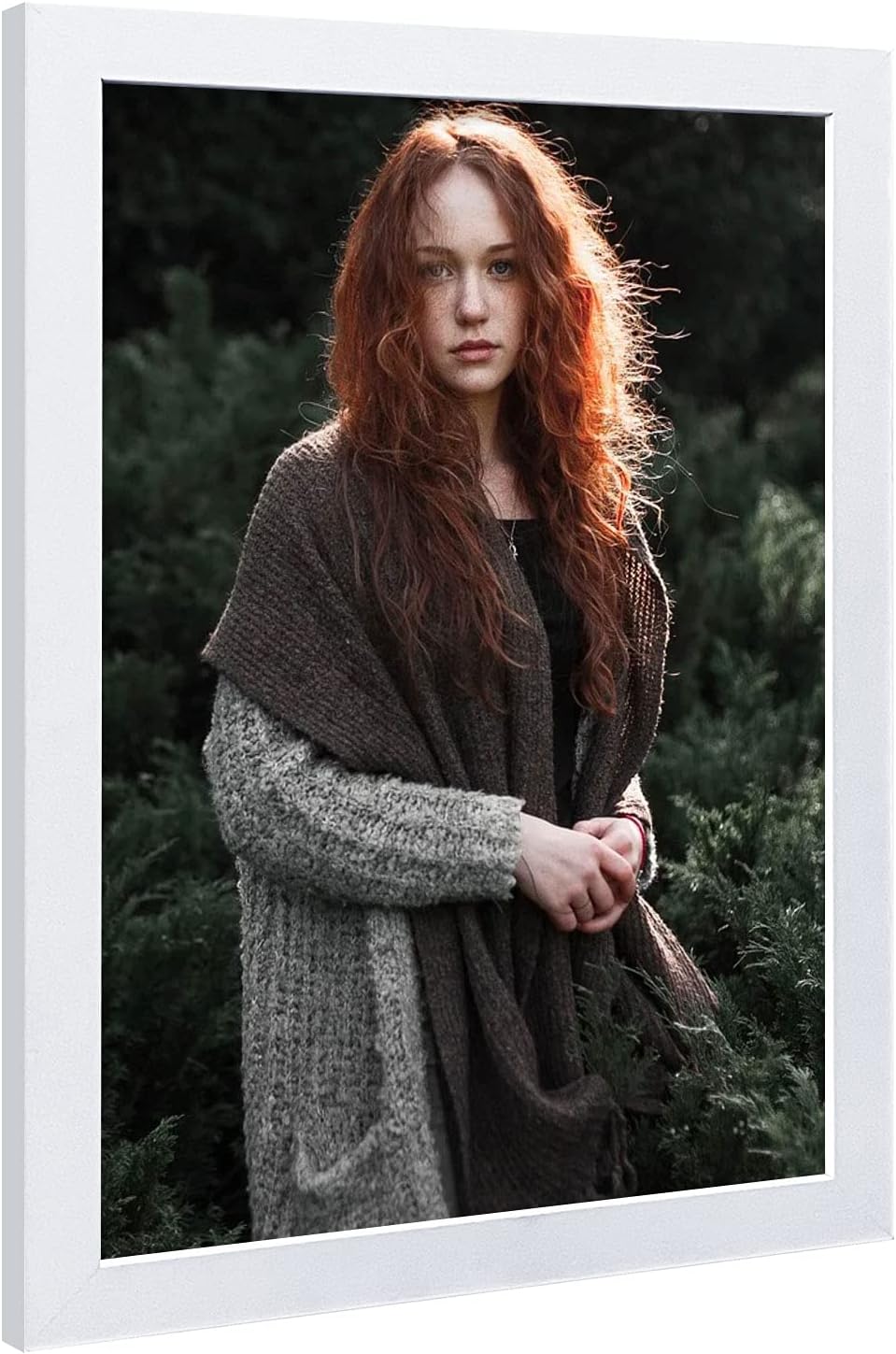 Poster Frames 20x30 White 3 Pack, Solid Wood Picture Frames for Wall Mounting Hanging Art and Puzzle Frame