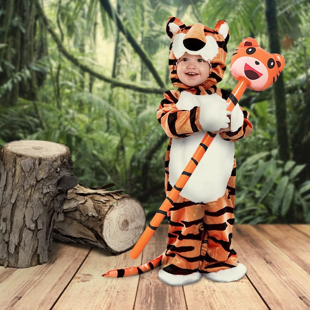 Inflatable Animal Sticks – Set of 6 Assorted Animal Designs, Perfect for Kids’ Zoo-Themed Parties, Wild One Birthdays, and Colorful Pool Toys