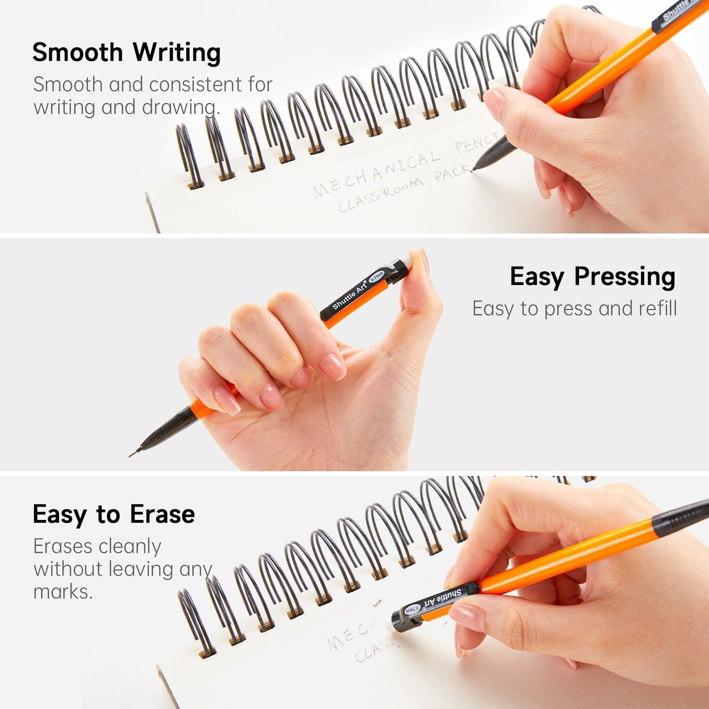 Mechanical Pencils, 162 Pack Bulk Mechanical Pencils 0.7mm Medium Point, HB #2 Lead Pencils, Assorted Barrels, Office School Supplies