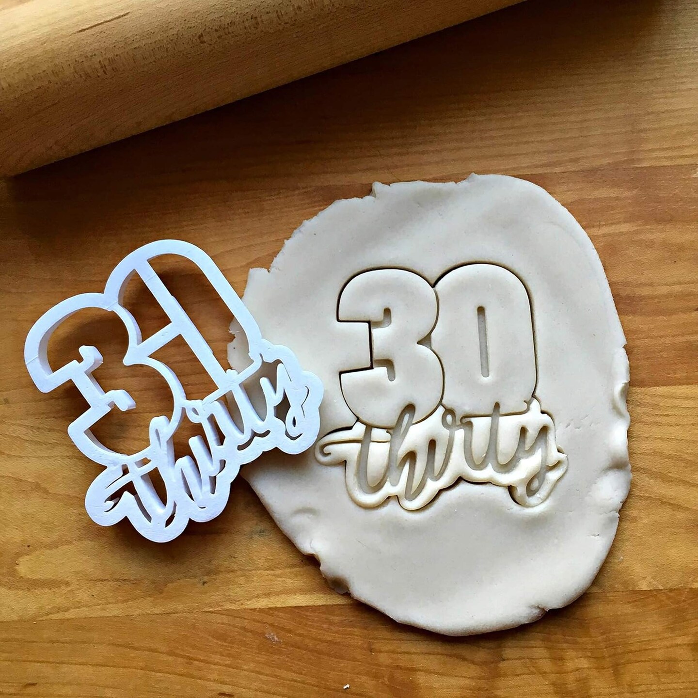 Sweet Prints Inc Lettered Number 30 Cookie Cutter Dishwasher Safe 3"