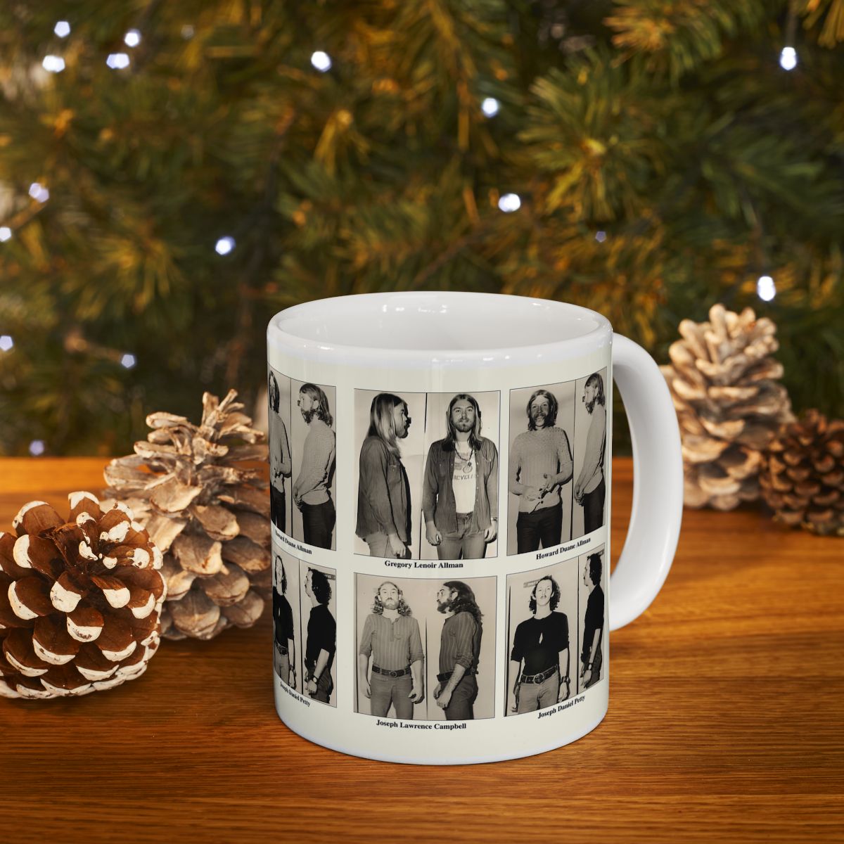 Allman Brothers Band Mugshots Coffee Mug 11oz | Magnificent