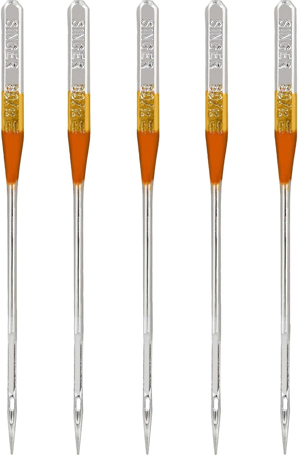 Ball Point Sewing Machine Needles, Size 80/12-5 Count