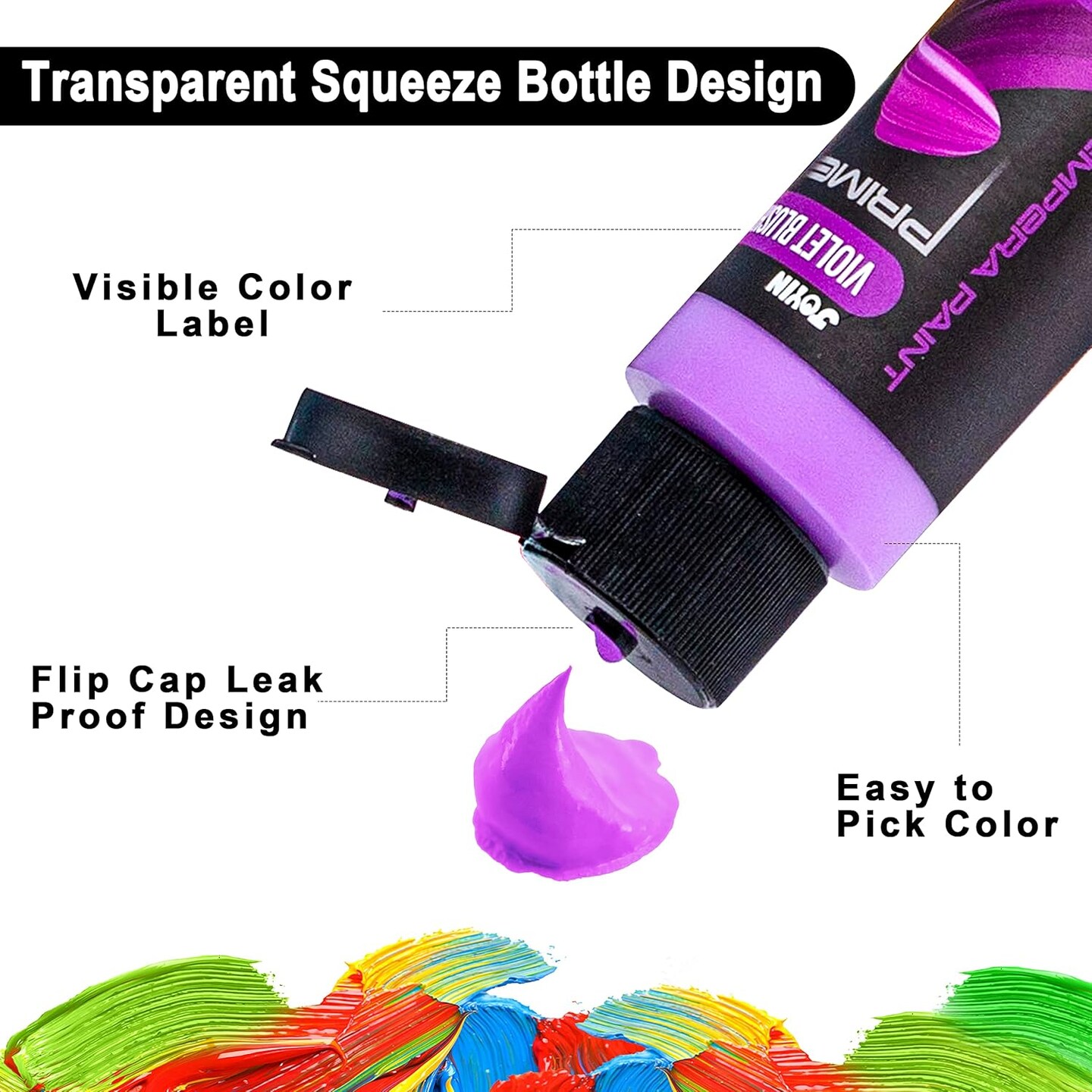 42PCS Washable Tempera Paint Set for Kids