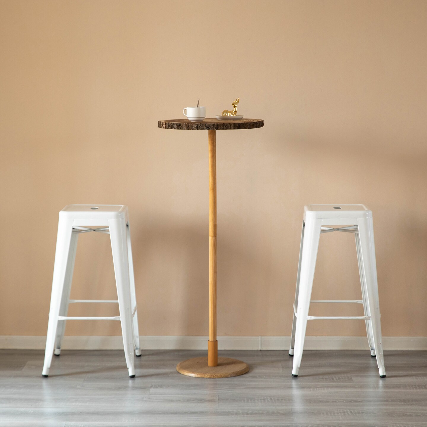 Basicwise 30-inch Backless Metal Bar Stool Stackable Heavy-Duty Counter-Height Chair for Home Bars Patios Kitchen Islands Cafes Restaurants Bistros and Dining Areas for Indoor &#x26; Outdoor Use