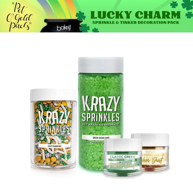 St. Patty&#x27;s Day Pot O&#x27; Gold Lucky Charm Sprinkle &#x26; Tinker Dust Collection Gift Set (4 PC SET)