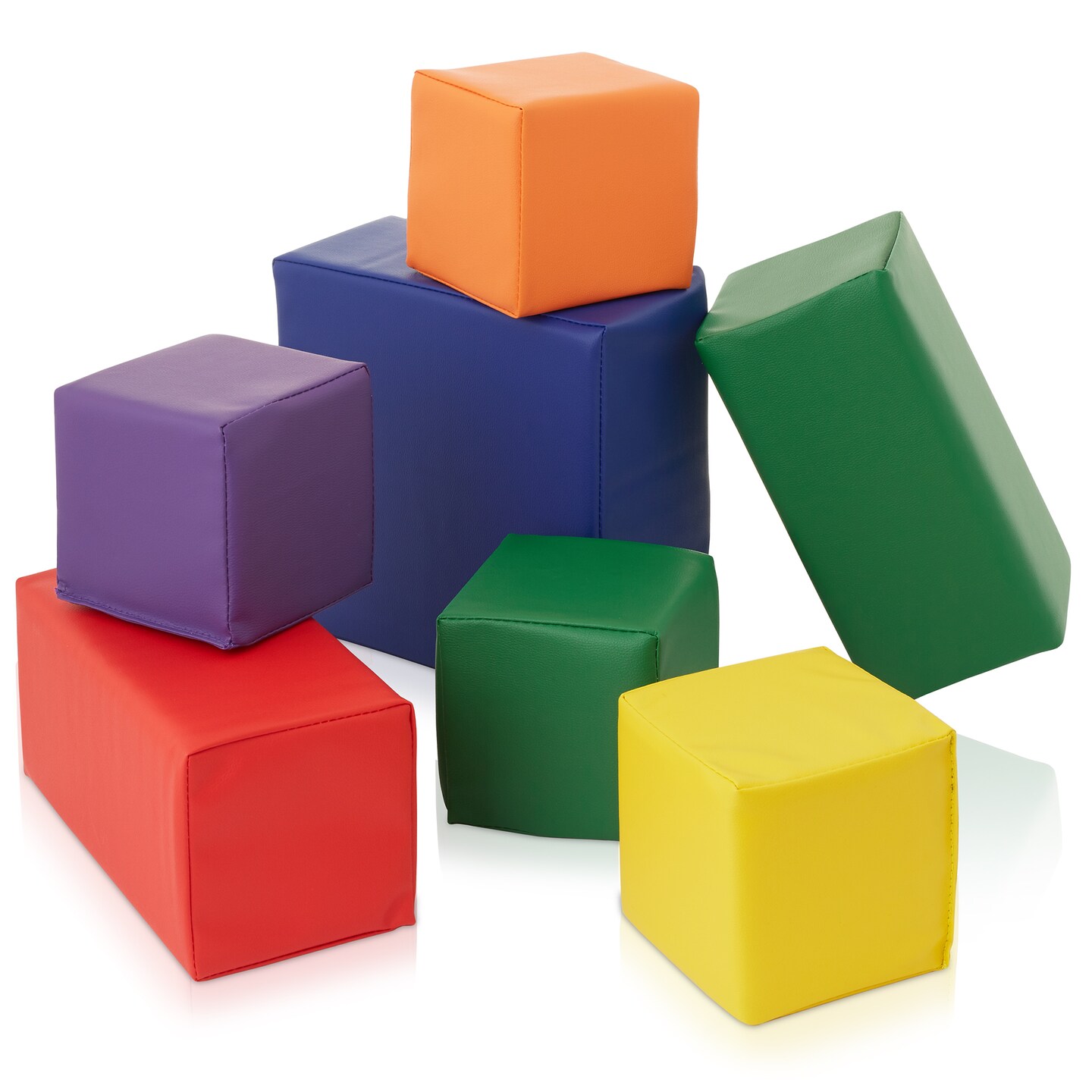 Casafield Toddler Foam Building Block Sets, Soft Play Colorful Kids Stacking Cubes for Daycare, Nursery, Preschool