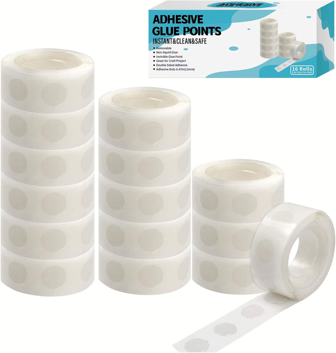 Balloon Glue Removable Adhesive Dots Double Sided for Balloons Craft Decoration