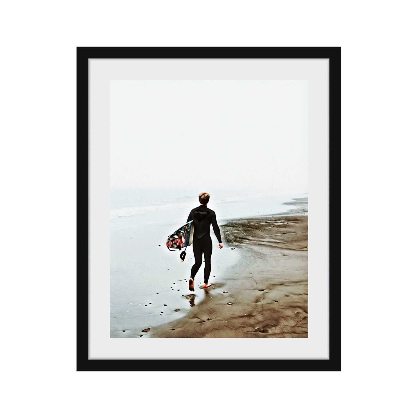 Surf art framed art print 14x18