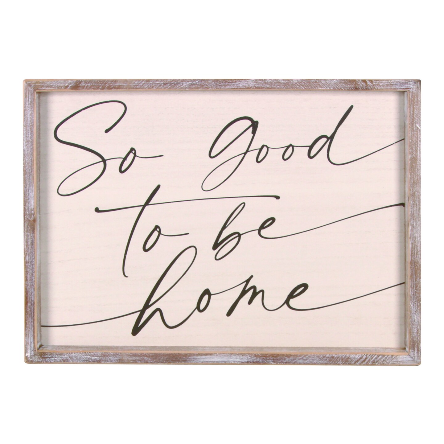 Transpac Wood 16.54 in. Spring Good Home Framed Wall Decor