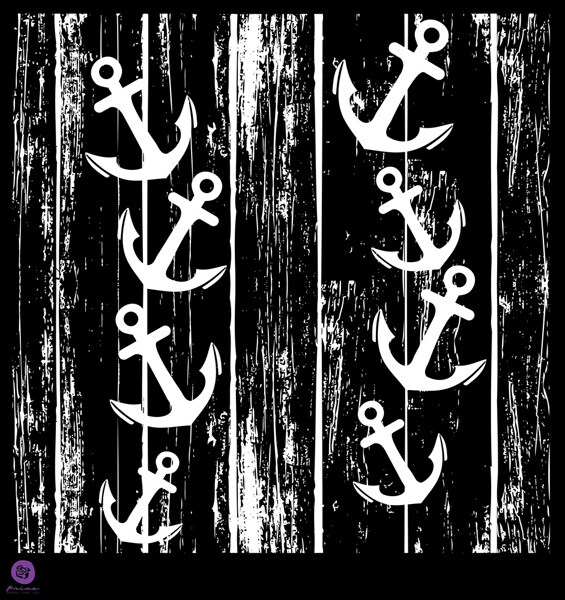 Prima Scrapbooking 12&#x22;x12&#x22; Stencils - Anchor 655350572204