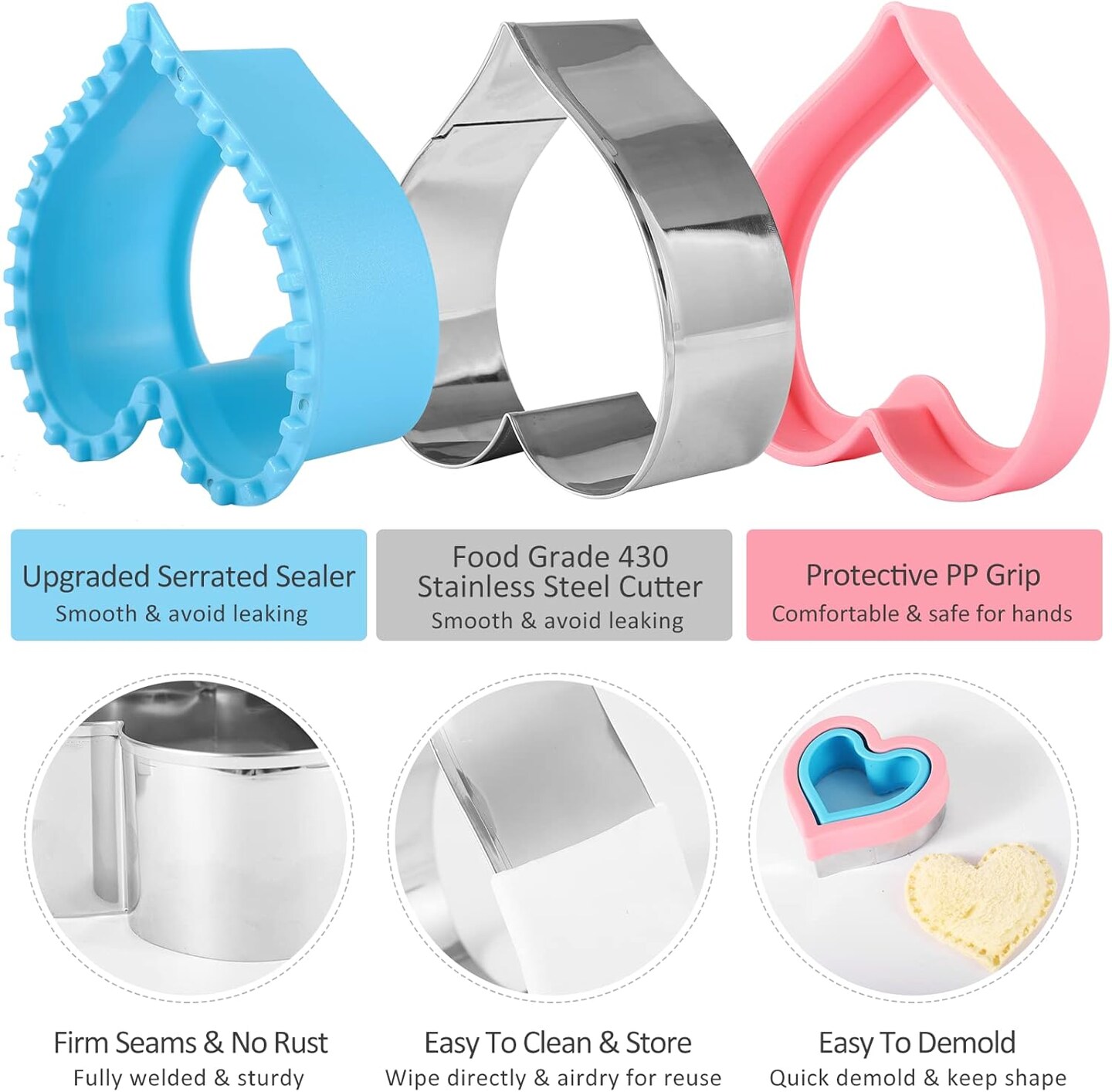 Sandwich Cutter and Sealer Set 24 Pieces