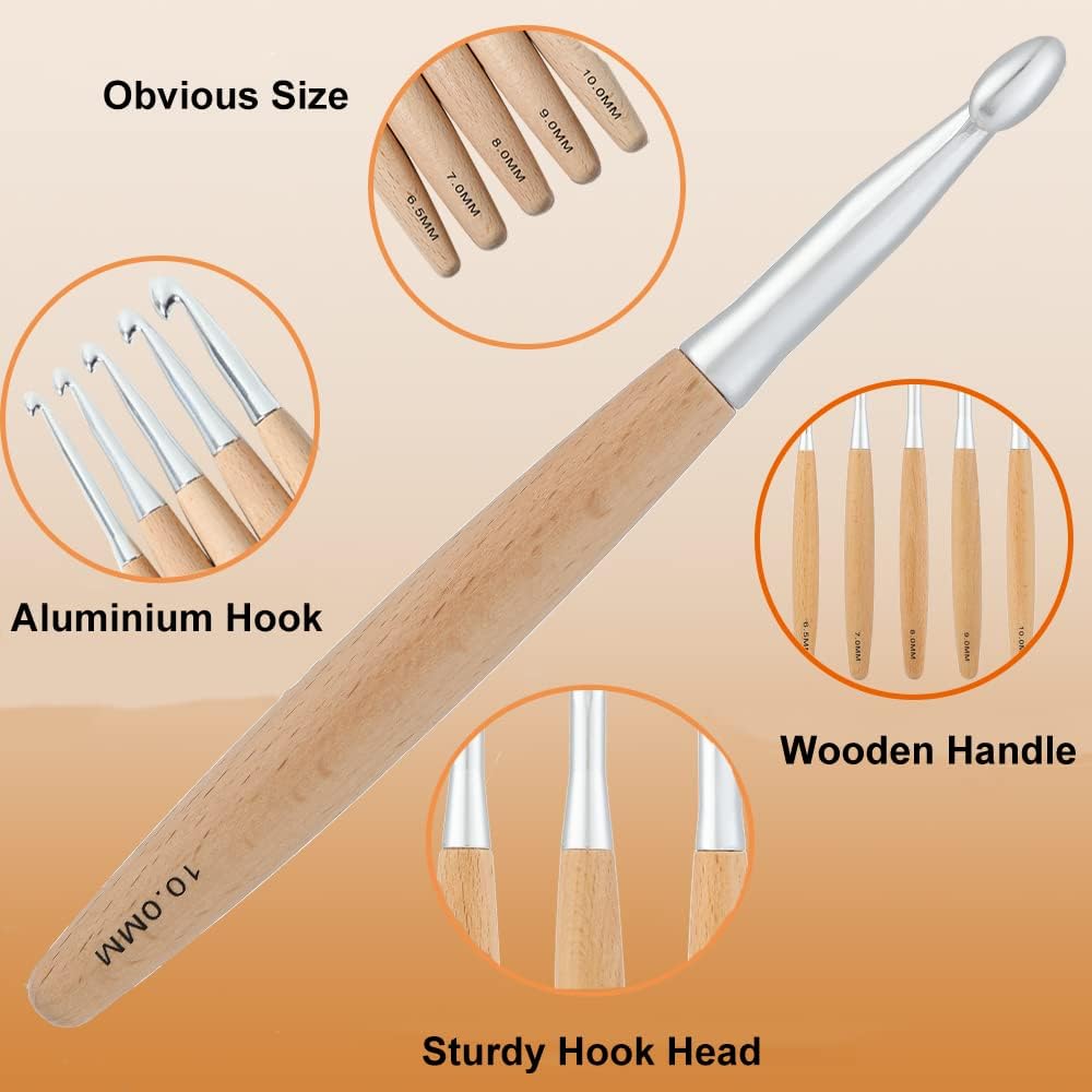 Yarniss Large Crochet Hooks Set