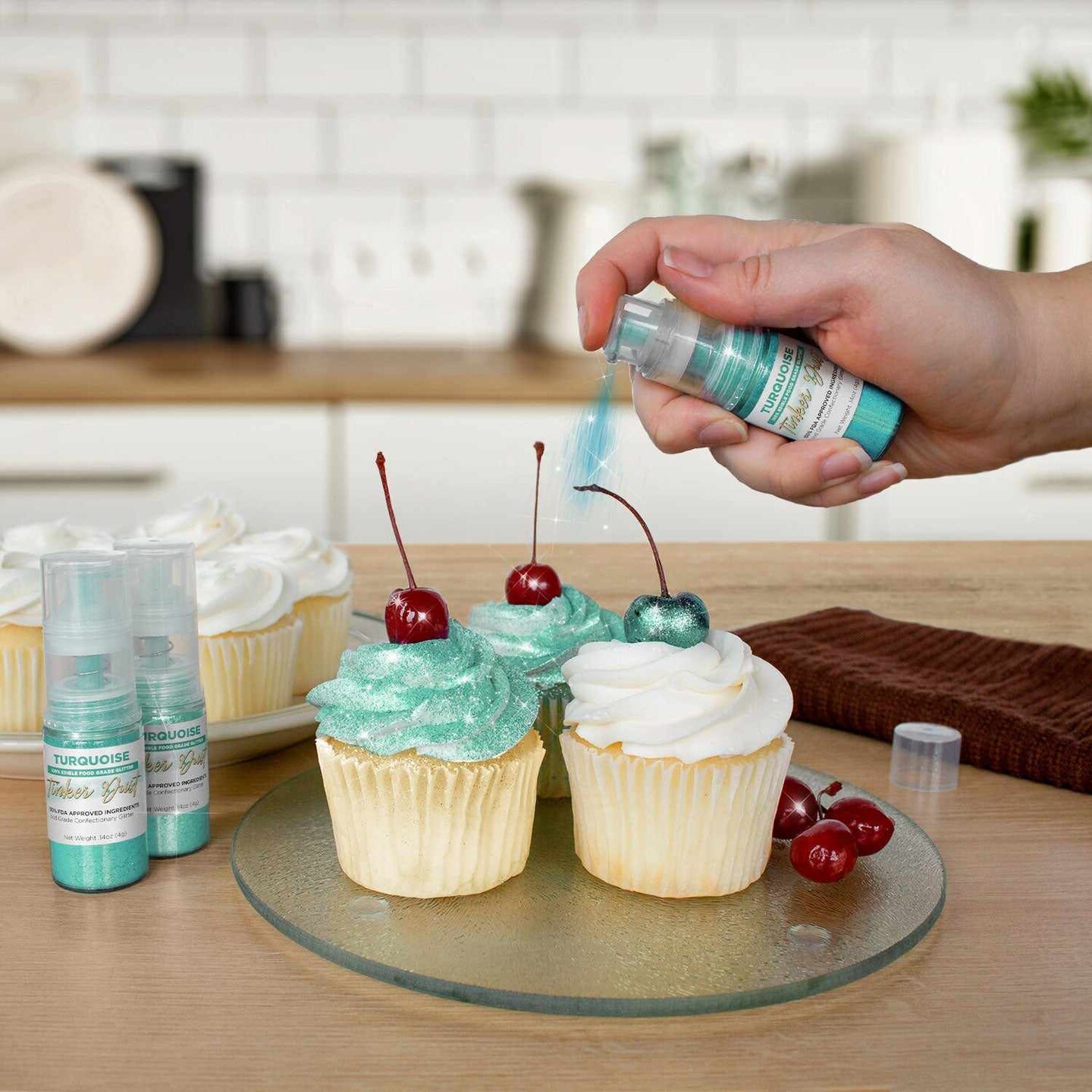 Turquoise Edible Glitter Spray 25g Pump | Tinker Dust&#xAE;