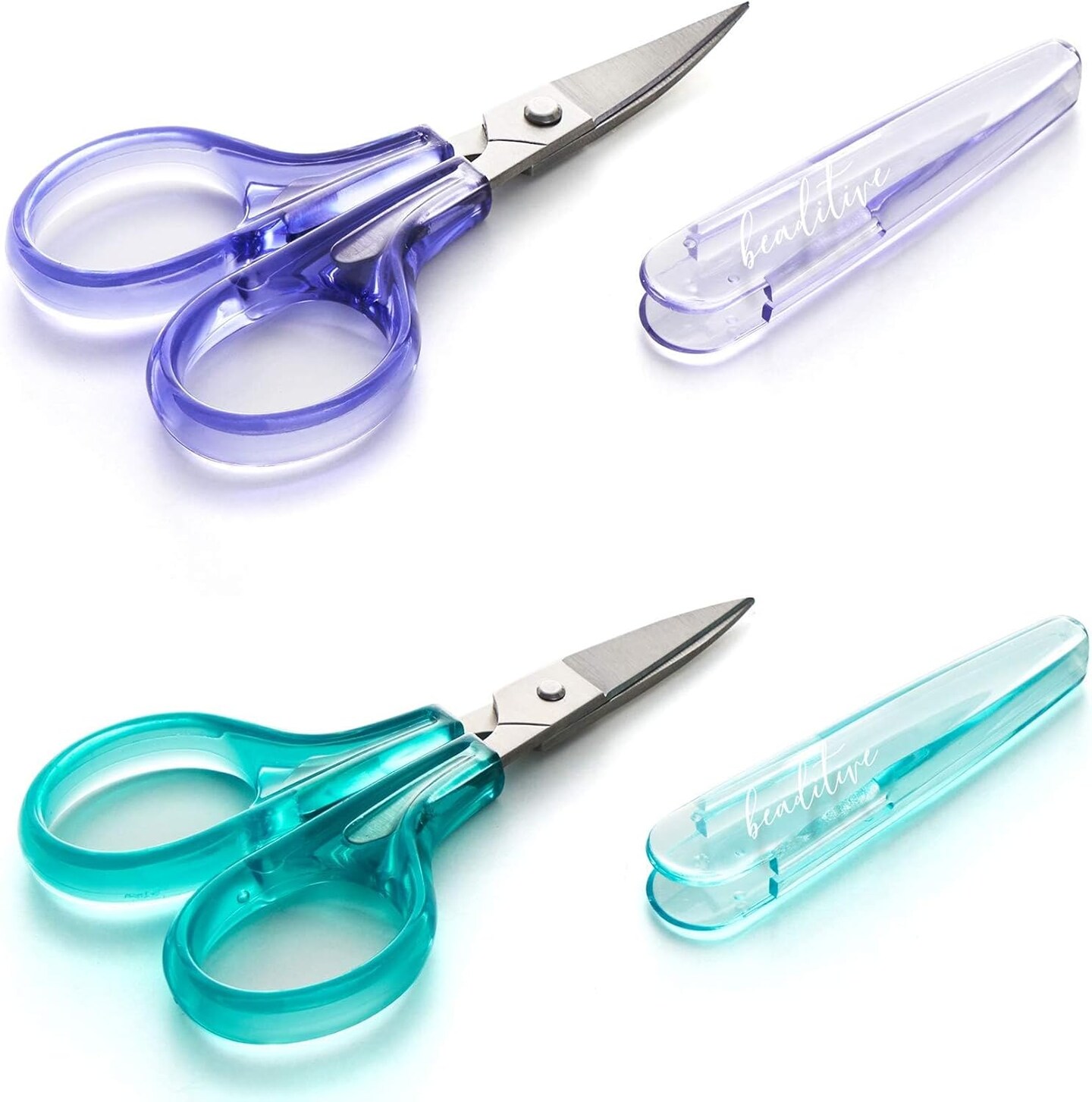 Detail Craft Scissors Set (2 Pc.) Curved and Straight, Sharp, Compact ...