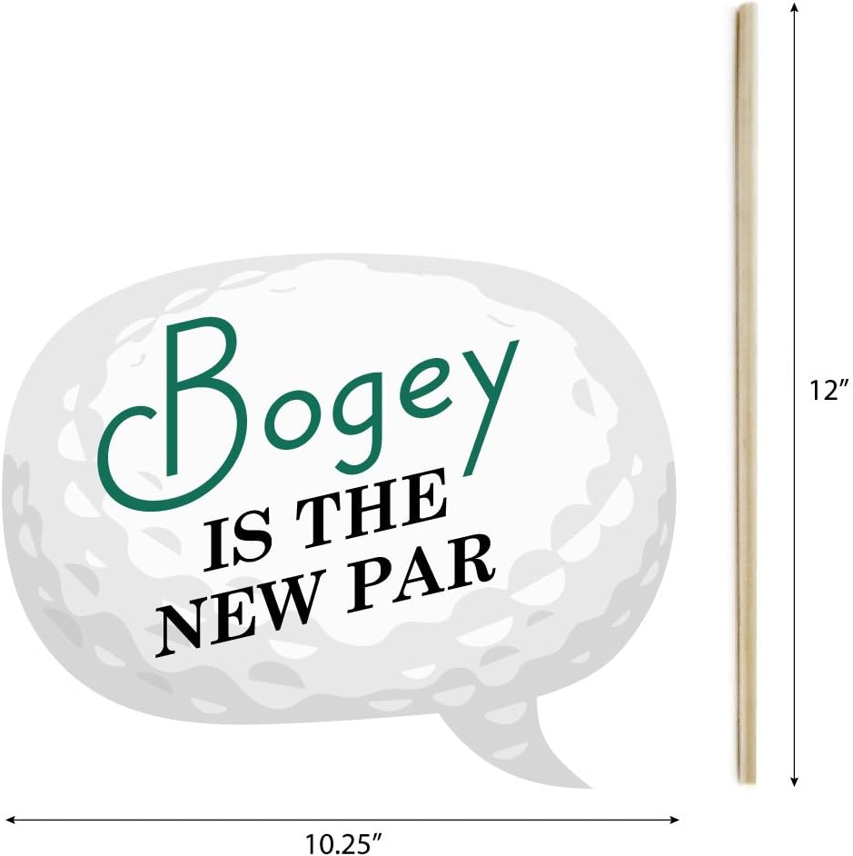 Par-Tee Time - Golf - Photo Booth Props Kit - 20 Count