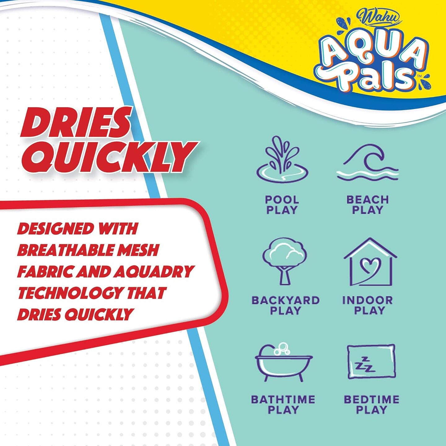 Aqua Pals Disney Classic Elsa Plush Water Toy for Kids Ages 2+, Fast-Drying Waterproof Plush Doll Toy for Pool and Bathtub, Medium, Blue/White, 16&#x22;