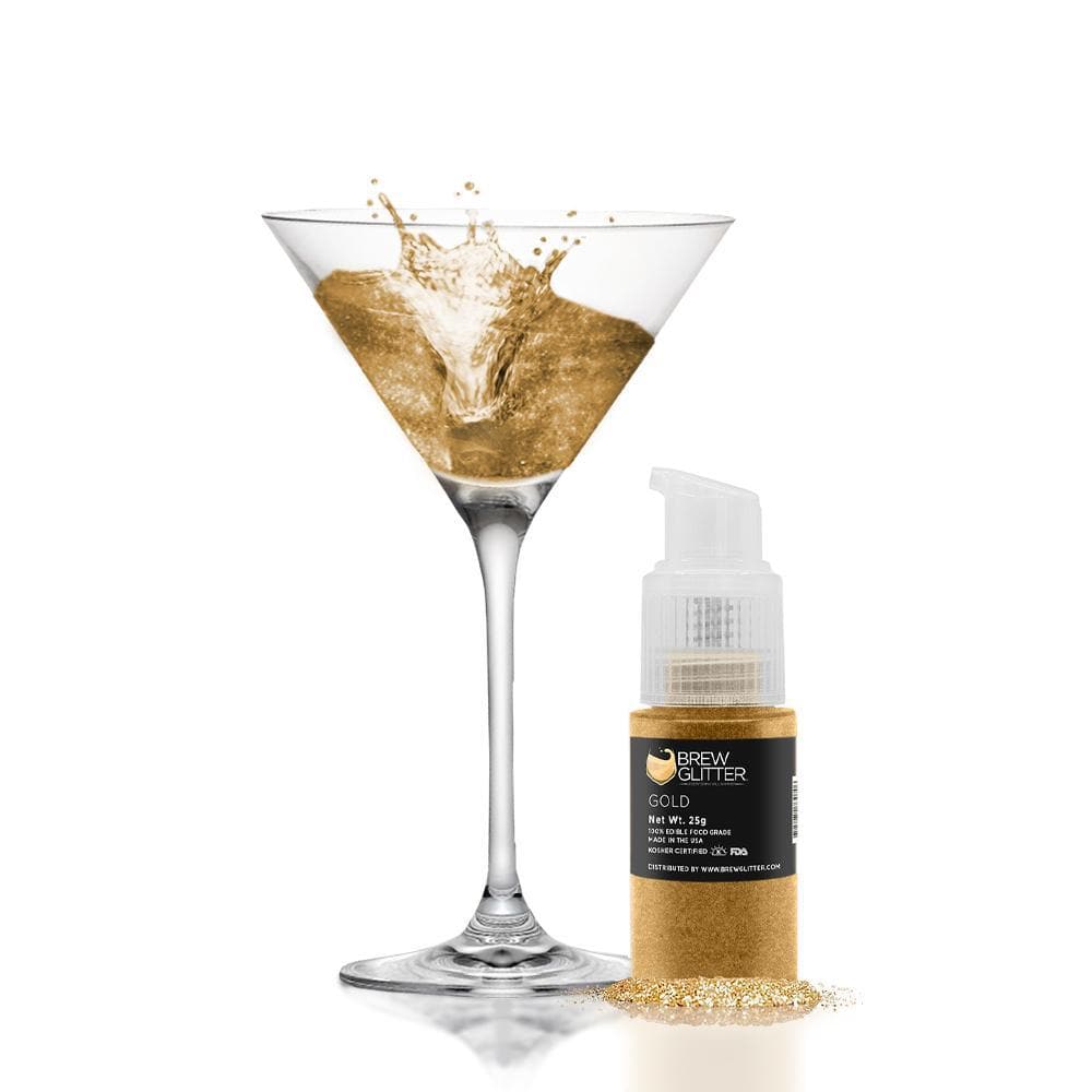 Gold Edible Glitter Spray Pump | Brew Glitter&#xAE;