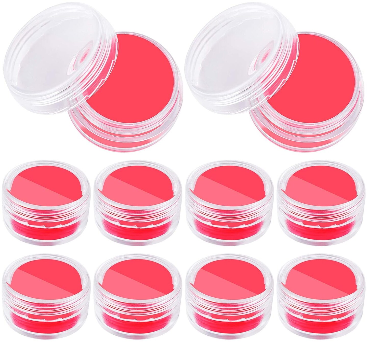 10 Pieces Diamond Art Glue and Wax for Painting Tools, DIY Art Wax Holder Case With Glue Clay and Storage Box for Embroidery Accessories Red