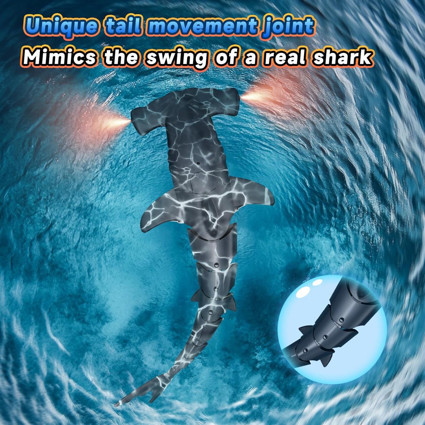 Summer Remote Control Shark Toys High Simulation, Party Fun Games for Pool &#x26; Bath (Gray)