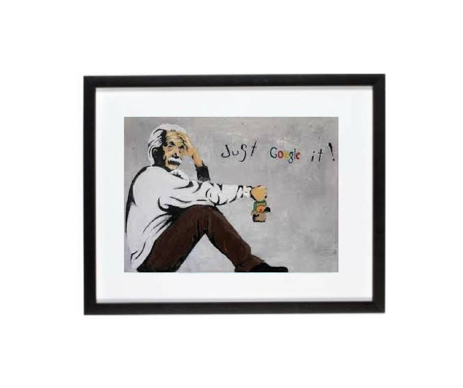 Banksy Street Graffiti Art Set of 6 framed art Classic Framed Canvas prints