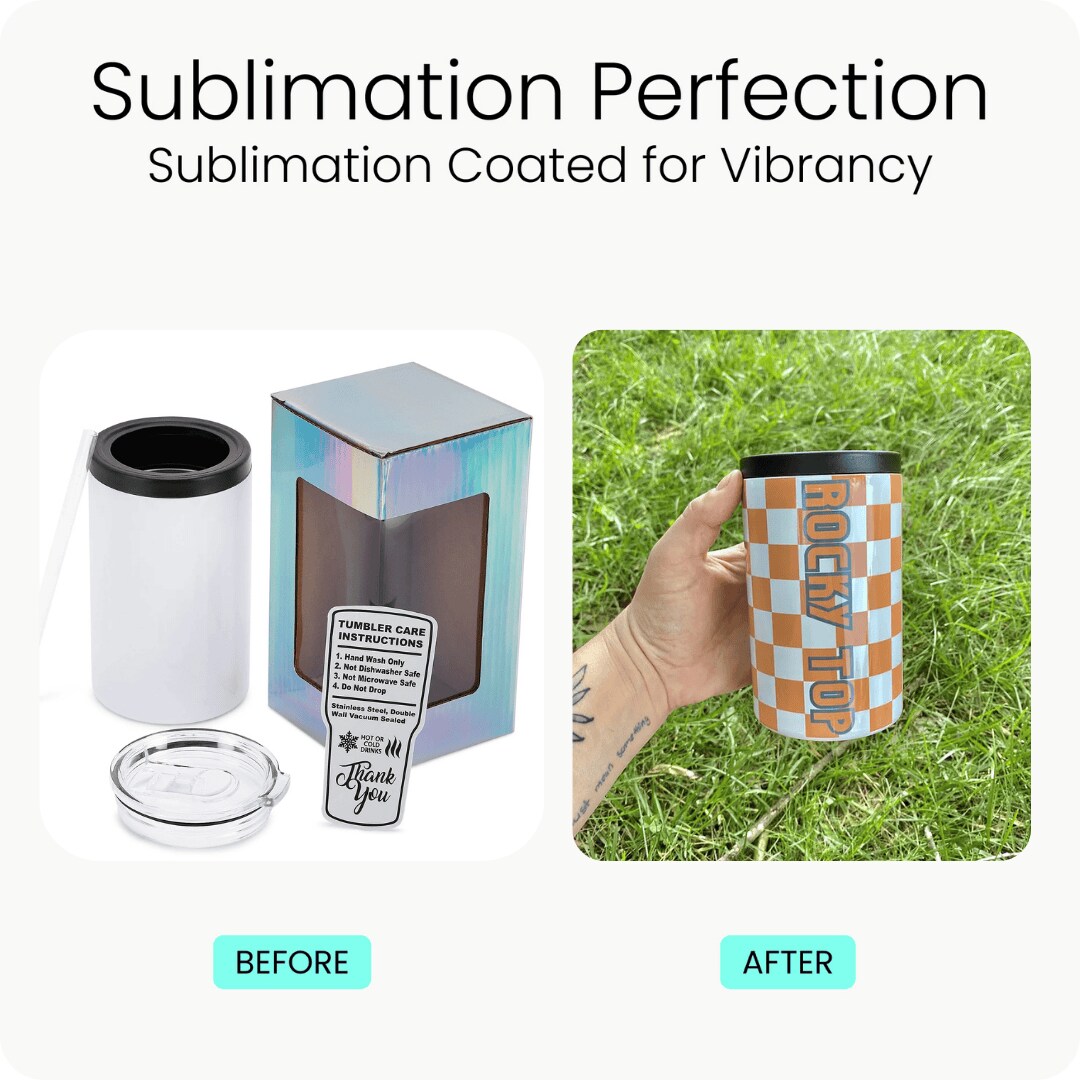 Makerflo 12 oz Thick Duozie Sublimation Blank Tumbler with Lid and Straw - Pack of 1 | Craft-Ready for DIY Gifts &#x26; Personalization (Sublimation, Epoxy, UV DTF, Vinyl, and Laser Engraving)