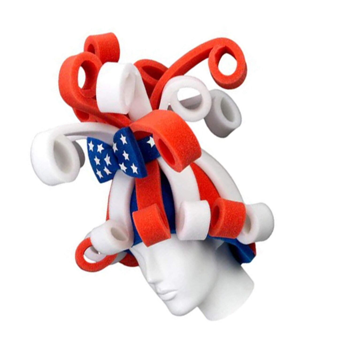 Patriotic Rollers Wig Bold &#x26; Fun Party Accessory