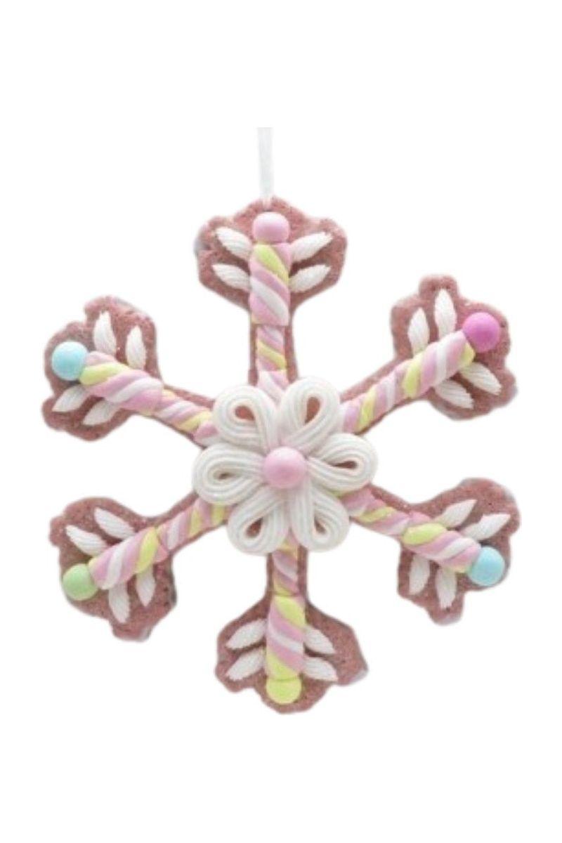 8&#x22; Claydough Candy Snowflake Ornament
