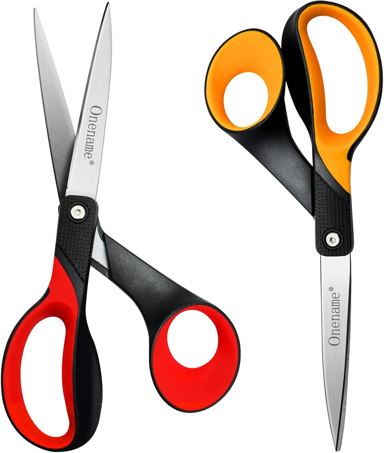 Left Handed Scissors,8 Inch Lefty Scissors for Adults,Stainless Steel Sharp Blade Soft Comfort-Grip Left Handed Adults Scissor,Great for Fabric,Arts,Home,Sewing,Office,School 2 Pack