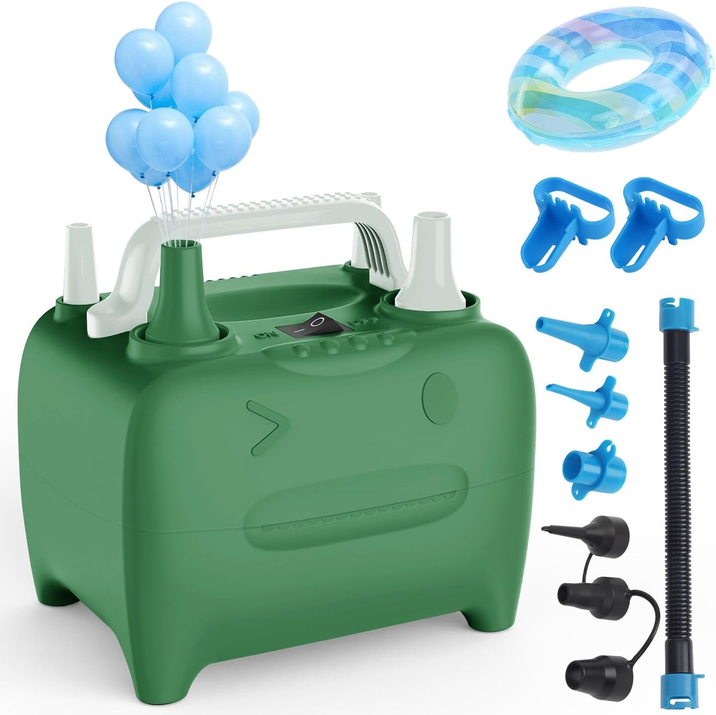 600W Electric Balloon Pump – Portable Dual Nozzle Inflator for Balloons & Party Decorations
