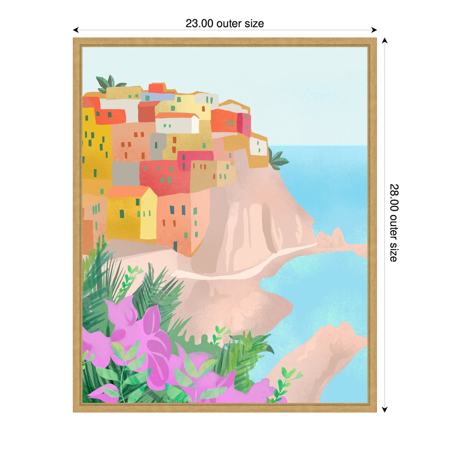 Cinque Terre by Petra Lizde Framed Canvas Wall Art