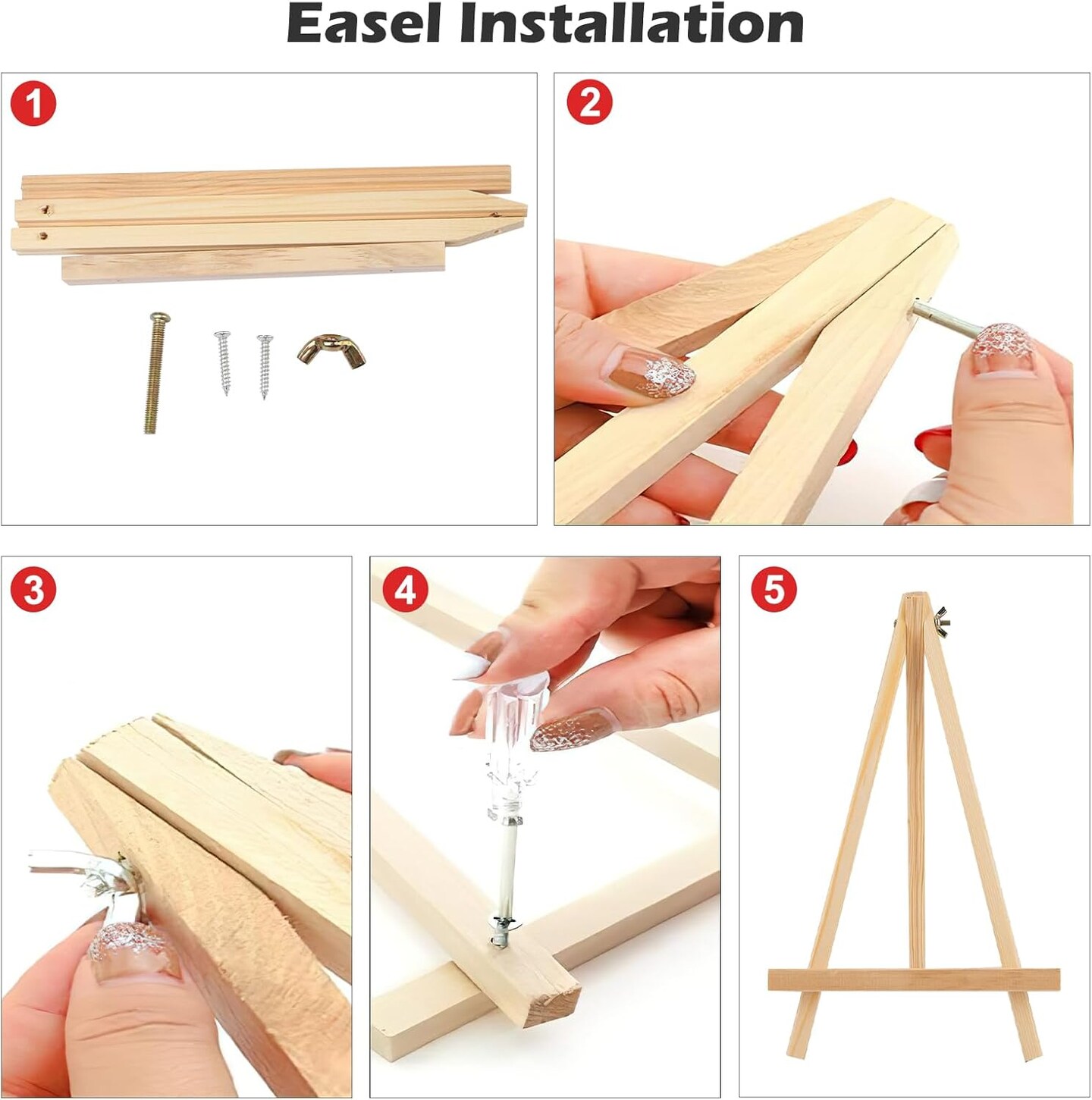 Framed and Easel Paint by Numbers Kit for Adults
